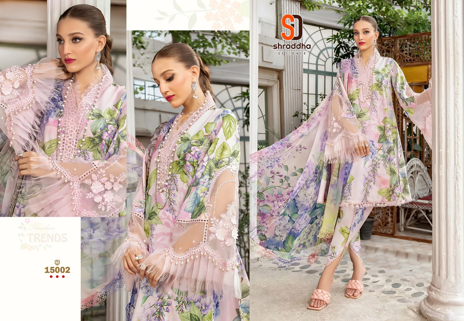Shraddha M Prints Vol 15 Cotton Pakistani Suits Catalog
